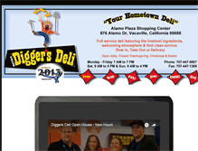 Tablet Screenshot of diggersdeli.com